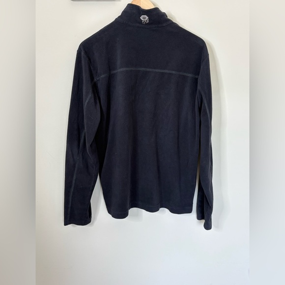 Mountain Hardwear 1/2 Zip Black Pullover Fleece Sweatshirt Size Medium - Picture 2 of 8